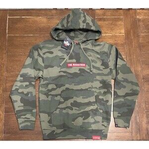 The Marathon Clothing Camo Pullover Hoodie Mens Size S Nipsey Brand NWT